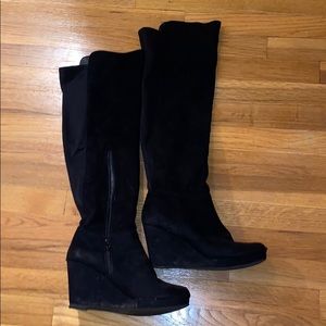 Knee high black boots